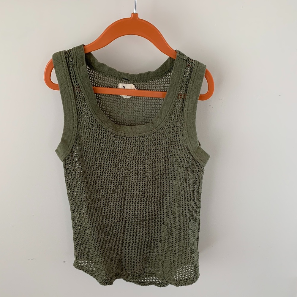 Nico-Nico Mesh tank top army green/olive